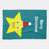 Happy Little KerstStar Custom Kitchen Towel Theedoek (Horizontaal)