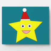 Happy Little KerstStar Plaque Fotoplaat (Voorkant)