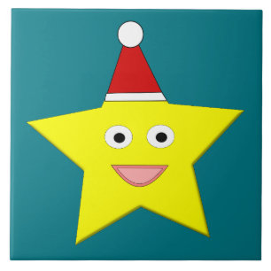 Happy Little KerstStar-Tegel Tegeltje