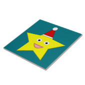Happy Little KerstStar-Tegel Tegeltje (Zijkant)