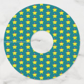 Happy Little Kerstster persoonlijk Wijnglaslabel (Achterkant)