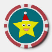 Happy Little Kerstster Poker Chips (Voorkant)