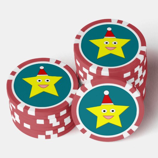 Happy Little Kerstster Poker Chips (Opstapeling)