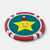 Happy Little Kerstster Poker Chips (Enkel)