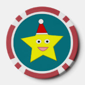 Happy Little Kerstster Poker Chips (Achterkant)