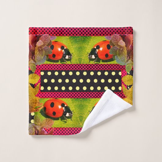Happy Little Ladybug Bad Handdoek (Wasdoekje)