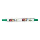 Happy Little Ladybug met Phone - Funny Drawing Blauwe Inkt Pen (Voorkant)