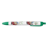 Happy Little Ladybug met Phone - Funny Drawing Blauwe Inkt Pen (Bodem)