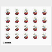 Happy Little Ladybug met Telefoon Funny Sticker (Vel)