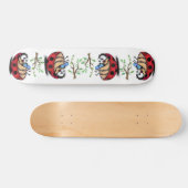 Happy Little Ladybugs met Phone - Cartoon Tekening Persoonlijk Skateboard (Horizontaal)