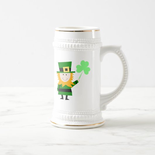 Happy Little Leprechaun Beer Stein Bierpul (Rechts)