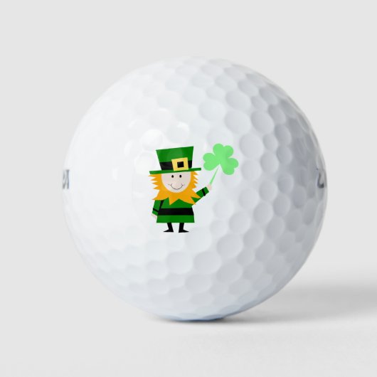 Happy Little Leprechaun Golfballen (Voorkant)