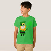 Happy Little Leprechaun Kinderen groen T-shirt (Voorkant volledig)
