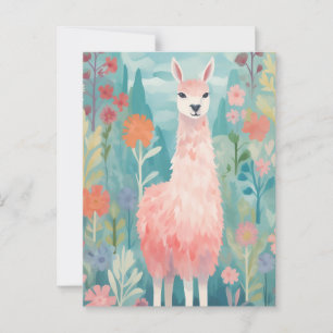 Happy Little Llama Briefkaart