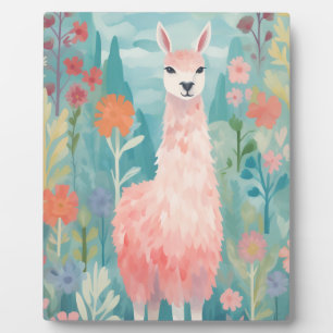 Happy Little Llama Fotoplaat