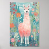 Happy Little Llama Poster (Voorkant)