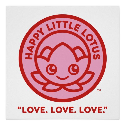 Happy Little Lotus Love Poster (Voorkant)
