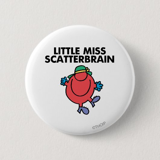 Happy Little Miss Scatterbrain Ronde Button 5,7 Cm (Voorkant)