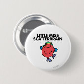 Happy Little Miss Scatterbrain Ronde Button 5,7 Cm (Voorkant /achterkant)