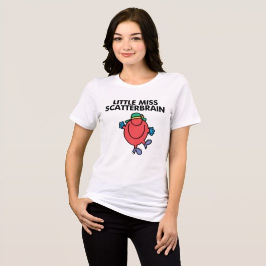 Happy Little Miss Scatterbrain Tri-Blend Shirt (Voorkant volledig)