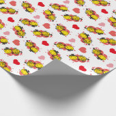 Happy & Little Miss Sunshine Wedding Cadeaupapier (Hoek)