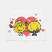 Happy & Little Miss Sunshine Wedding Fleece Deken (Voorkant (Horizontaal))