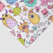 Happy Little Monsters Tissuepapier (Detail)
