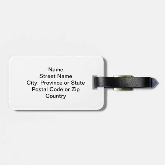 Happy Little Penguin Bagagelabel (Achterkant horizontaal)