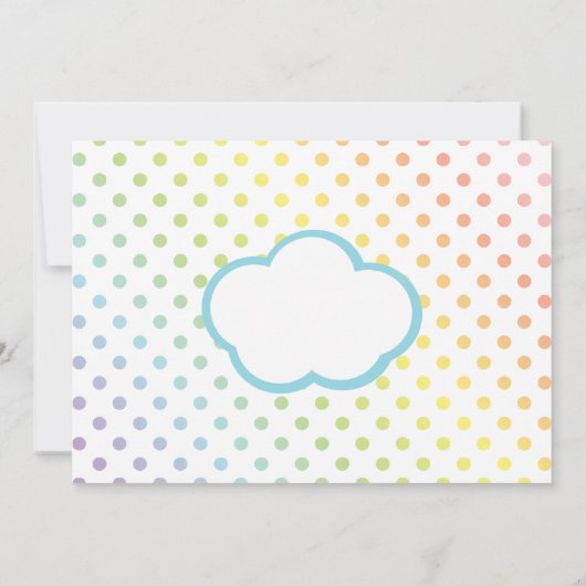 Happy Little Rainbow Bedankkaart (Achterkant)