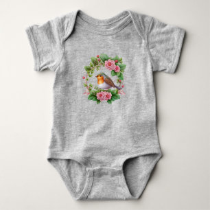 Happy Little Robin Baby Bodysuit
