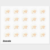 Happy Little Sheep Ronde Sticker (Vel)