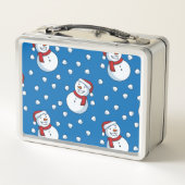 Happy Little Snowmen in Scarves en Petten (Achterkant)