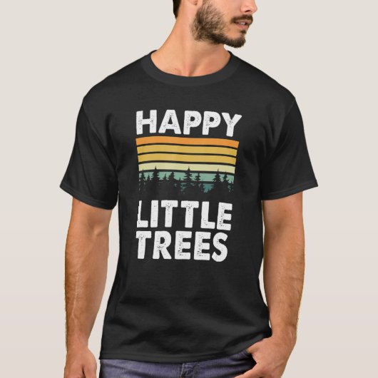 Happy Little Tree Bob Style T-shirt (Voorkant)