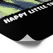 Happy Little Tree Earth Day Mannen Boy Kinder Gift Poster (Hoek)