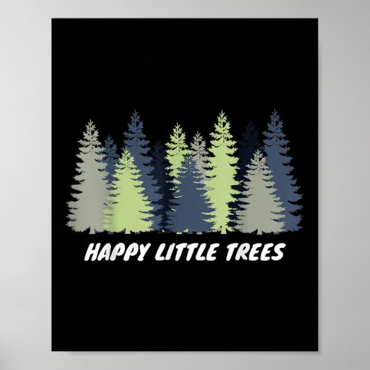 Happy Little Tree Earth Day Mannen Boy Kinder Gift Poster (Voorkant)