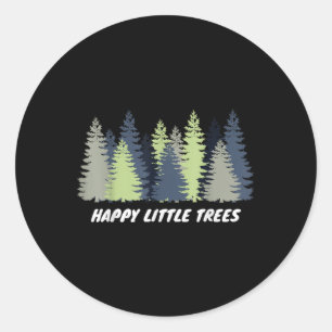Happy Little Tree Earth Day Men Boy Kids Gift Ronde Sticker