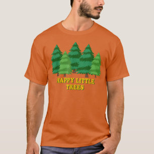 Happy Little Tree Painters Afbeelding Arts Costume T-shirt
