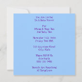 Happy Little Tree Whimsical Landscape Blue Kaart (Achterkant)