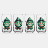 Happy Little Troll Chibi illustratie Blikvorm Glas (Achterkant)