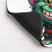 Happy Little Troll Chibi illustratie Muismat (Hoek)