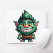 Happy Little Troll Chibi illustratie Muismat (Met muis)