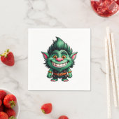 Happy Little Troll Chibi illustratie Servet (Insitu)