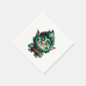 Happy Little Troll Chibi illustratie Servet (Hoek)