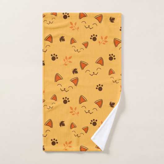 Happy Little Vampire Kat Pattern Bad Handdoek (Handdoek)