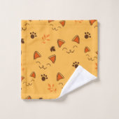 Happy Little Vampire Kat Pattern Bad Handdoek (Wasdoekje)