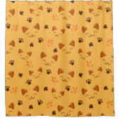 Happy Little Vampire Kat Pattern Douchegordijn (Voorkant)