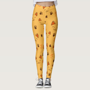 Happy Little Vampire Kat Pattern Leggings
