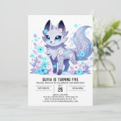 Happy Little Wolf digitale verjaardag Kaart (Staand voorkant)