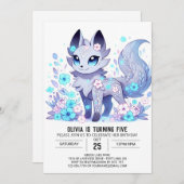 Happy Little Wolf digitale verjaardag Kaart (Voorkant / Achterkant)