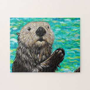 Happy Little Zee Otter Painting Legpuzzel